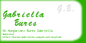 gabriella bures business card